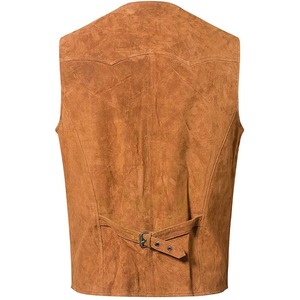 Chaleco de Cuero Transpirable de Invierno para Hombre, Chaleco de Cuero Personalizado con Cuello en V para Motocicleta - Product Image 3