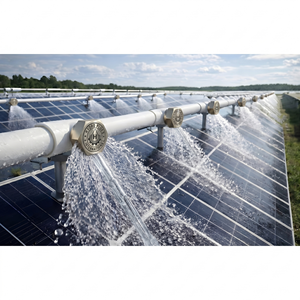 SS304 Stainless Steel Solar Panel Cleaning Sprinkler Nozzle 1 8 Inch Male BSP Thread 180 Degree Flat <b>Fan</b> <b>Spray</b> PV Washing Jet - Product Image 4
