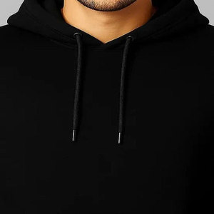 Sweat-shirt à capuche pour homme, coupe classique, en mélange de coton tricoté, streetwear d'hiver - Product Image 4