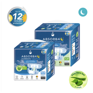 Absorba Nateen Maxi Plus (Couches pour adultes - 10 pièces par paquet) Taille moyenne - Product Image 2