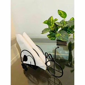 Akriti ที่ใส่กระดาษชำระสำหรับงานศิลปะทองเหลืองกล่องใส่กระดาษทิชชู่สีดำสำหรับรถลากที่ใส่กระดาษทิชชู่โลหะแบบพรีเมี่ยม - Product Image 2