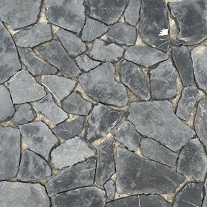 Dalles de marbre et d'ardoise irrégulières, aléatoires, rustiques, résistantes à l'eau, pour revêtement mural et sol extérieur, noir, gris, blanc, beige - Product Image 6
