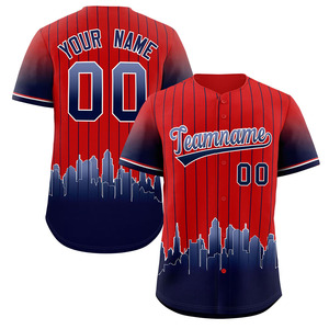 Maillot de baseball pour homme, col en V, uni, personnalisable avec logo et nom imprimés numériquement, vente en gros - Product Image 3