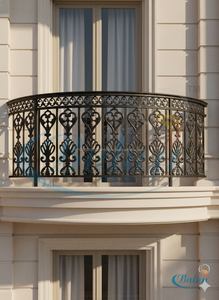 Balustre en fonte gris Super Shot Blast, procédé de moulage au sable, anti-rouille, pour escalier, tailles personnalisées, design moderne, décoratif - Product Image 2