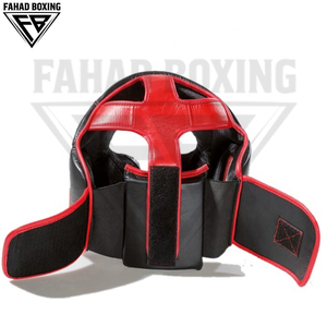 Protège-tête de boxe en cuir PU de haute qualité 2026 avec couleurs personnalisées, protège-dents confortable à grande ouverture pour l'entraînement - Product Image 5