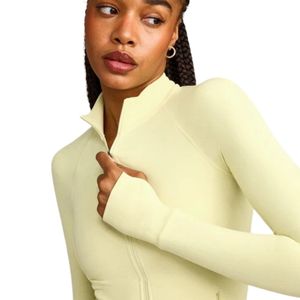 Women's Zip Up <b>Workout</b> <b>Jacket</b> Lightweight Breathable Athletic Sportswear for Gym Running Training Custom Logo Private Label - Product Image 3