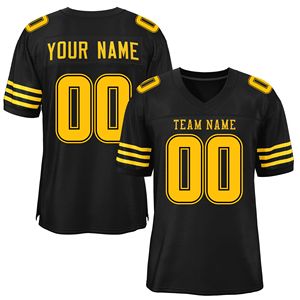 Camiseta de Fútbol Americano Lisa, Impresa, Transpirable, de Manga Corta, Roja, Blanca y Negra, de Calidad, 100% Poliéster, de Secado Rápido - Product Image 6