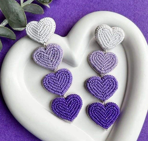 Fashion Jewelry Seed Bead Embroidered <b>Earrings</b> From India <b>Handmade</b> <b>Earrings</b> for Women and Girls Multi Color Seed Bead <b>Earring</b> - Product Image 4