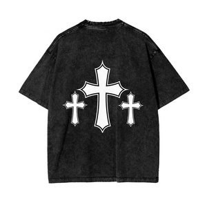 Nuevas Camisetas de Hombre de Moda Urbana, Estilo Retro con Lavado Ácido, Corte Holgado y Gráficos, de la Mejor Calidad 2026 - Product Image 3