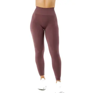 Kustom OEM celana legging wanita melar pinggang tinggi Fitness lari olahraga Gym Yoga