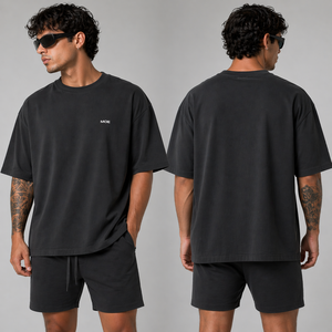 T-shirts de sport épais pour hommes, grandes tailles, style streetwear uni, en promotion, personnalisation possible, fabricant et fournisseur de premier plan - Product Image 3