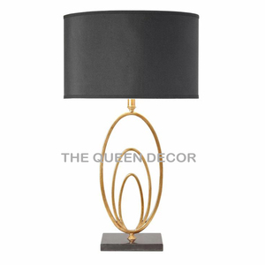 Contemporary Metal <b>Table</b> Lamp <b>Gold</b> Finished Use Study Room Villa Hotel Bedroom <b>Bedside</b> Desk Lighting Accessories - Product Image 3