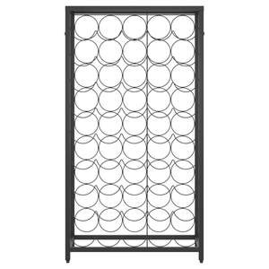 Estante para vinos de hierro forjado negro para 45 botellas, unidad de almacenamiento de 21.3 x 7.1 x 39.4 pulgadas - Product Image 3