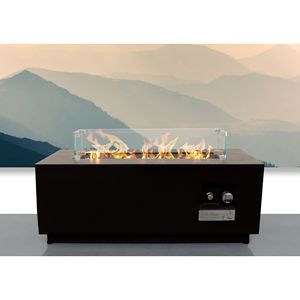 16\" X 42\" Steel Outdoor <b>Fire</b> <b>Pit</b> <b>Table</b> <b>with</b> Lid Durable and Stylish for Year-Round Use - Product Image 1