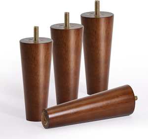 Solid Wood Round Replacement <b>Legs</b> for <b>Sofa</b> Cabinet Dresser Natural Finish Wooden Furniture Feet Heavy Duty Wooden Furniture <b>Legs</b> - Product Image 1