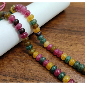 ลูกปัดพลอยทัวร์มาลีนทรงรอนเดลคุณภาพดีที่สุด สำหรับทำเครื่องประดับจากธรรมชาติ - Product Image 2