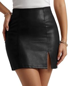 Minifalda de Cuero PU para Mujer, Logotipo Personalizado, Cintura Alta, Ajustada, Sexy, para Fiesta, Ropa de Mujer OEM - Product Image 1