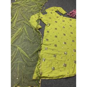 Belle robe de soirée pour femmes Anarkali Gown and Fancy Dupatta Set - Product Image 4