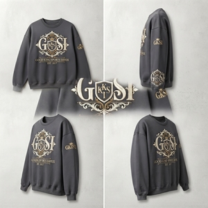 เสื้อสเวตเชิ้ตคอกลมลายกราฟิกสำหรับผู้ชายแบบสั่งทำ ขายส่ง เสื้อสเวตเชิ้ตปักลายพรีเมียม สตรีทแวร์ ผู้ผลิต OEM - Product Image 5