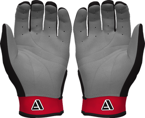 Gants de frappe de baseball personnalisés noirs antidérapants avec fermeture auto-agrippante pour softball, vente en gros, haute qualité, fabriqués par Adiha Impex - Product Image 2