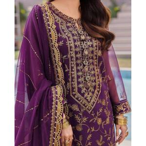 Ensemble haut et bas pour femme avec Dupatta pour fête - Product Image 2