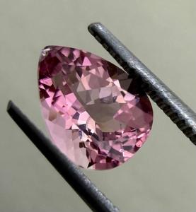 Natural Tourmaline Loose <b>Stone</b> Genuine Pink Pear Brilliant Cut Jewelry Making Ring Pendant Collector Gift rare Gems 1.31Ct 6x8mm - Product Image 2