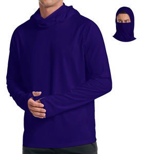 Hoodie de pêche pour homme, sur mesure, protection solaire, sublimation, manches longues, jersey de pêche 100% polyester, respirant, séchage rapide - Product Image 1