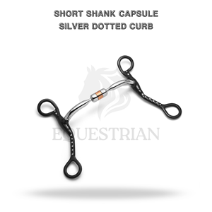 Capsule à tige courte argentée à points pour l'entraînement et le contrôle équestre - Product Image 2