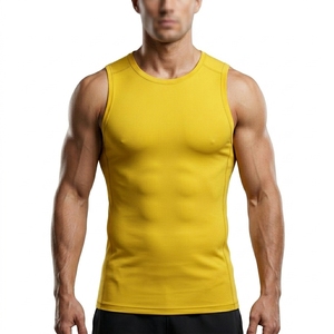 Men Summer Sleeveless Vest Slim Fit Solid Color Printed Fitness Sports <b>Running</b> Tanktop Plus Size Casual Style Blank <b>Singlet</b> - Product Image 5