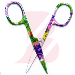 Ciseaux à cuticules imprimés avec un motif personnalisé, ciseaux à manucure multi-usages à motif floral pour kit de maquillage professionnel - Product Image 2