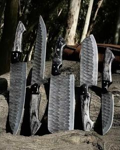 Juego de Cuchillos de Chef de 5 Piezas de Acero al Carbono Hechos a Mano de Alta Calidad con Mango Personalizado, Multiusos y Ecológicos - Product Image 2