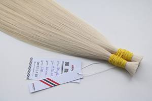 Extensions de cheveux en vrac de qualité supérieure Cheveux vietnamiens Double noyade 100 grammes Couleurs claires 14 pouces - Product Image 2