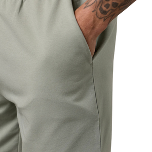Pantalones Cortos Deportivos para Hombre, Color Verde Salvia, Mezcla de Algodón, Cintura Elástica, Ropa Deportiva Informal para Gimnasio, Entrenamiento, Fitness - Product Image 4