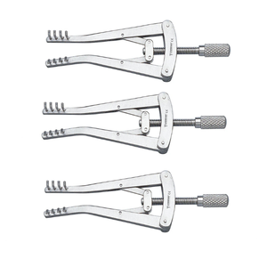High Quality 3 Pcs Alm Retractor 7cm, 4x4 teeth blunt Micro Neuro & Plastic surgery German Stainless Steel Surgical <b>Instruments</b> - Product Image 1