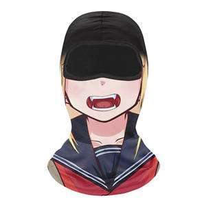 Masque de ski intégral de haute qualité pour hommes, noir et blanc, pour moto, hiver, hijab, cagoule, logo personnalisé - Product Image 4