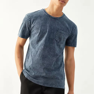 High Quality Wholesale Men's Oversize <b>Polyester</b> <b>T</b>-<b>Shirt</b> Heavyweight Asid Washed Streetwear With Solid Pattern Acid Wash <b>T</b>-<b>Shirts</b> - Product Image 5