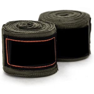 Bandages de boxe personnalisés à séchage rapide, respirants et durables, en coton élastique de haute qualité, avec étiquette personnalisée, taille unisexe, pour la boxe - Product Image 4