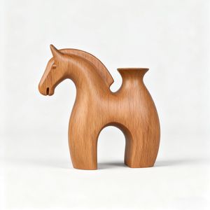 Escultura Clásica de Madera de RR Enterprises, Origen India, para Decoración Tradicional del Hogar - Product Image 5