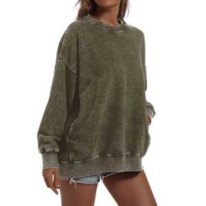 Sudadera con capucha de forro polar oversize vintage con cremallera y logotipo personalizado, lavado ácido, para hombre, al por mayor, fabricantes de ropa - Product Image 3