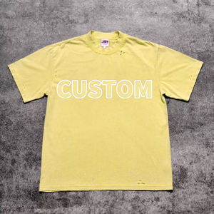 T-shirt en coton personnalisé avec impression DTG, style streetwear, vintage, effet délavé à l'acide - Product Image 6