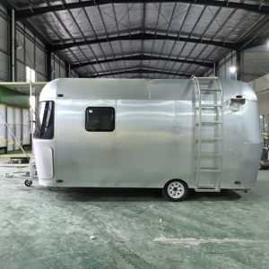 Modern Stainless Steel 4 Wheel Mobile Food Trailer <b>Travel</b> House Business Unit with Kitchen Cooking Space - Product Image 6