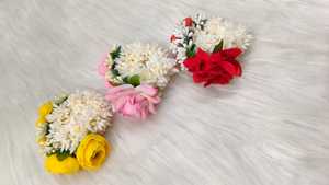 Fleur artificielle de jasmin légère, bijoux de mariée pour cheveux et mains, accessoire pour mariage, fête, festival - Product Image 2