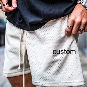 Meilleur Prix Street-Trend Été Loosed-Meshed Jaune-Couleur Respirant Logo Personnalisé Sport Basketball High-Street Hommes Shorts - Product Image 4