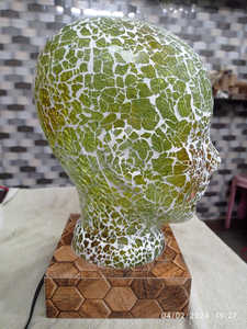 โคมไฟตั้งโต๊ะคอหงส์ตุรกีโคมไฟสีติดข้างเตียงพิมพ์ยูวีทำด้วยมือ - Product Image 3