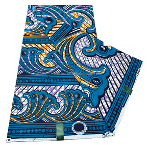 Nouveau Tissu Ankara Hollandais 100% Coton Qualité Supérieure Imprimé Wax 6 Yards Batik Africain pour Robe de Soirée - Product Image 3