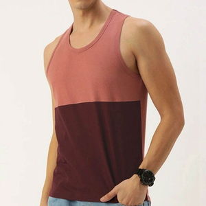 เสื้อกล้ามผู้ชายคอวี แขนกุด ดีไซน์เรียบง่าย ผ้าถักเนื้อฝ้าย ระบายอากาศได้ดี สไตล์ไฮสตรีท น้ำหนัก 220 กรัม เหมาะสำหรับใส่ทุกวัน - Product Image 5
