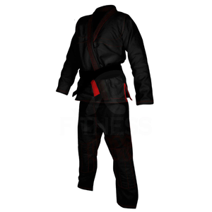 Tenues d'arts martiaux unisexes pour enfants, ensembles à prix abordable, uniformes de karaté avec logo frontal, 100 % coton, livraison rapide - Product Image 1