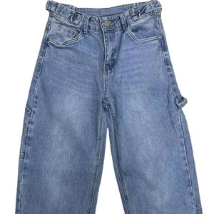 Pantalones Vaqueros Casuales de Moda para Hombre, Estilo Cargo Holgado con Botones, Jeans de Mezclilla para Hombre - Product Image 1