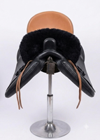 Selle d'équitation légère 16 pouces en synthétique, style Vaquero espagnol et portugais, avec arceau en plastique durable, équipement professionnel pour chevaux