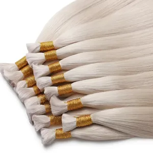 ผมต่อแท้สีบลอนด์แพลตตินั่มแบบเรมี่  ทรงตรง  แบบพันด้วยวงแหวนสีทอง รุ่นที่ 1 - Product Image 3